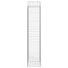 vidaXL Cesto gabi&atilde;o arqueado 100x50x220/240 cm ferro galvanizado