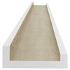 vidaXL Prateleiras de parede 2 pcs 100x9x3 cm branco e carvalho sonoma