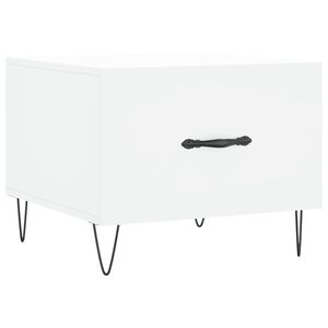 vidaXL Mesa de centro 50x50x40 cm derivados de madeira branco
