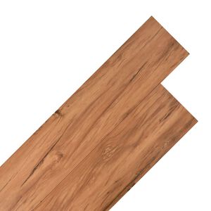 vidaXL Pranchas de Piso Castanho 5,26 m&sup2; 18 unid. PVC