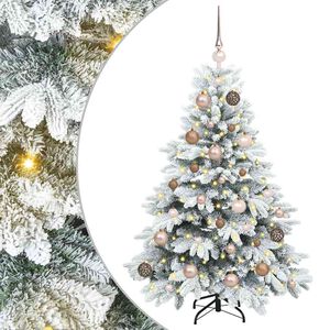 vidaXL &Aacute;rvore de Natal Artificial com 150 LEDs Branco 120 cm PE e PVC