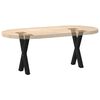 vidaXL Pés para mesa de centro em formato de X, 2 peças, preto, 28x(42-43) cm, aço