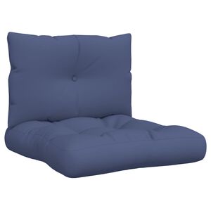 vidaXL Conjunto almofad&atilde;o para sof&aacute; de paletes 60x38x13 cm tecido