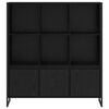 vidaXL Gabinete de Livros 2 pcs Carvalho Preto 99,5 x 30 x 108 cm