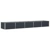 vidaXL Floreira Antracite 400 x 80 x 45 cm A&ccedil;o