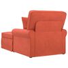 vidaXL Chaise Lounge com Saia Laranja Vermelho 91 x 157 x 91 cm