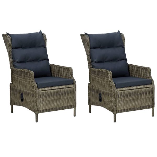 vidaXL 7 pcs conjunto de jantar de jardim castanho