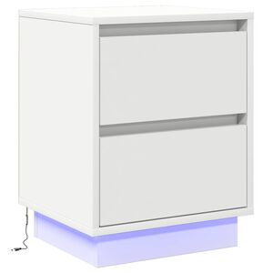 vidaXL Arm&aacute;rio de Cabeceira Branco 39 x 34,5 x 50 cm