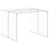 vidaXL Casota p/ c&atilde;es c/ parque 214x457x181 cm a&ccedil;o galvaniz. antracite