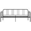 vidaXL Sofá-cama 90x200 cm metal preto