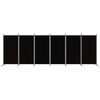 vidaXL Divis&oacute;ria de quarto com 6 pain&eacute;is 520x180 cm tecido preto