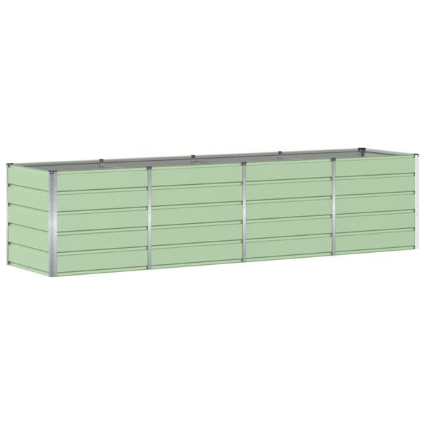 vidaXL Floreira Verde 240 x 80 x 75 cm A&ccedil;o