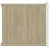 vidaXL Mesas de cabeceira 2 pcs 40x30x30cm contra. branco/carv. sonoma