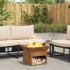 vidaXL Fire Pit Ferro Enferrujado 50 x 50 x 40 cm A&ccedil;o corten