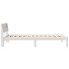 vidaXL Estrutura da Cama Branco 75 x 190 cm Madeira de Pinheiro S&oacute;lida
