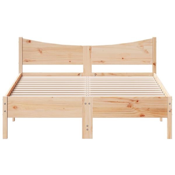 vidaXL Cama sem colch&atilde;o 120x190 cm madeira de pinho maci&ccedil;a