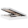 vidaXL Cama com Armazenamento Branco Puro 183 x 213 cm Couro sint&eacute;tico