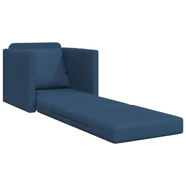 vidaXL Sof&aacute;-Cama 60cm Azul tecido