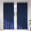vidaXL Cortinas opacas 2 pcs Azul Escuro 140 x 260 cm Veludo