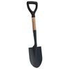 vidaXL P&aacute; Preto 68,5 cm A&ccedil;o Revestido e Madeira S&oacute;lida