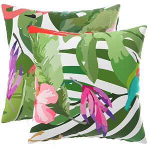 vidaXL Capa almofada 2 pcs HEERLEN Multicolor 30 x 30 cm Poli&eacute;ster