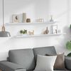 vidaXL Prateleiras de parede 2 pcs 115x9x3 cm branco