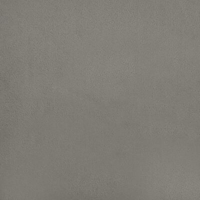 vidaXL Cama com molas/colchão 80x200 cm veludo cinza-claro