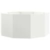 vidaXL Floreira Branco 120 x 120 x 50 cm A&ccedil;o