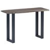 vidaXL Mesa consola 115x35x76 cm ac&aacute;cia maci&ccedil;a e ferro cinzento