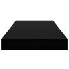 vidaXL Prateleiras de parede suspensas 4 pcs 50x23x3,8cm MDF preto
