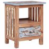 vidaXL Mesa de cabeceira 41x30x50 cm madeira de mogno maci&ccedil;a