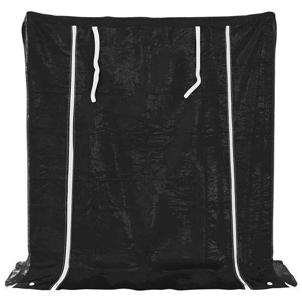 vidaXL Rack de lenha tampa de chuva 100,5x40,5x110,5cm a&ccedil;o galvanizado