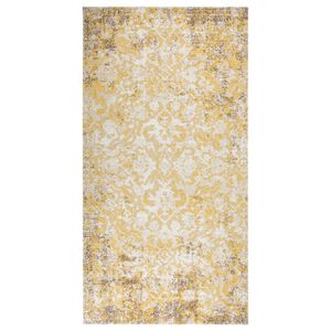 vidaXL Tapete de exterior tecelagem lisa 80x150 cm amarelo