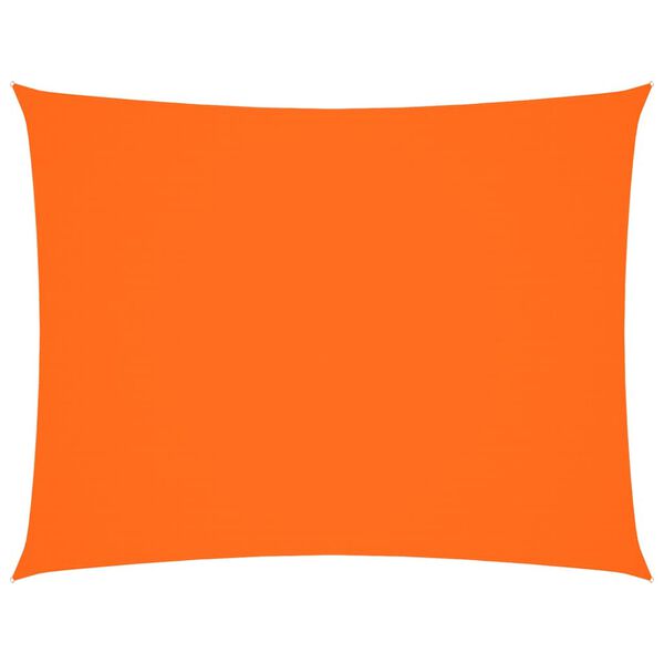 vidaXL Para-sol estilo vela tecido oxford retangular 3x6 m laranja