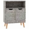 vidaXL Aparador 60x30x72 cm derivados de madeira cinza cimento