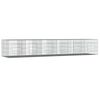 vidaXL Coelheira de 6 pain&eacute;is 327x79x54 cm ferro galvanizado