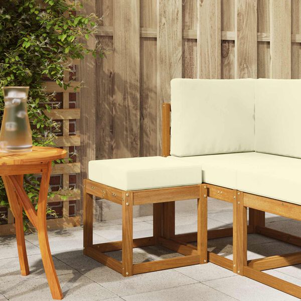 vidaXL Bancada de P&aacute;tio ao Ar Livre Madeira S&oacute;lida de Ac&aacute;cia Natural