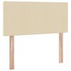vidaXL Cama com arruma&ccedil;&atilde;o e colch&atilde;o com colch&atilde;o Creme 100 x 200 cm