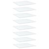 vidaXL Prateleiras para estante 8 pcs 40x40x1,5cm contraplacado branco