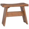 vidaXL Banqueta Natural 40 x 25 x 31 cm Madeira de Mogno