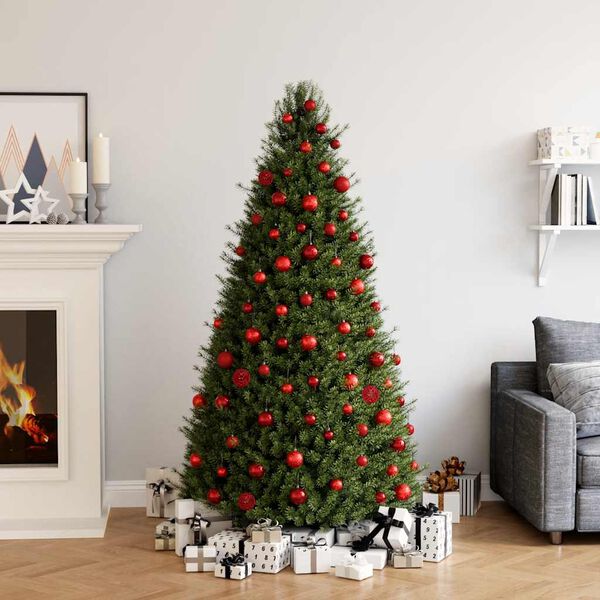 vidaXL Enfeites de Natal 100 pcs 3 / 4 / 6 cm vermelho-tinto