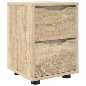 vidaXL Mesa-de-cabeceira Carvalho Sonoma 30,5 x 30 x 43 cm