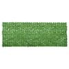 vidaXL Tela de varanda com folhas verdes 400x150 cm