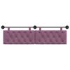 vidaXL Cabeceira Suspensa Roxo 190 x 55 x 7 cm Veludo