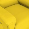 vidaXL Poltrona elevat&oacute;ria de massagens tecido amarelo-claro