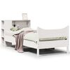 vidaXL Cama sem colch&atilde;o 75x190 cm madeira de pinho maci&ccedil;a branco