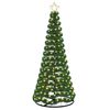 vidaXL &Aacute;rvore de Natal de ouropel com LED e base EKENAS 180 cm 220 LED