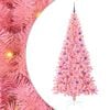 vidaXL &Aacute;rvore de Natal com luzes LED Rosa 180 cm PVC e A&ccedil;o