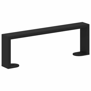 vidaXL P&eacute;s de M&oacute;veis 12 unid. Preto 311 x 40,5 x 100 mm Ferro