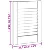 vidaXL Portas de arm&aacute;rio 4 pcs com design de persiana pinho maci&ccedil;o